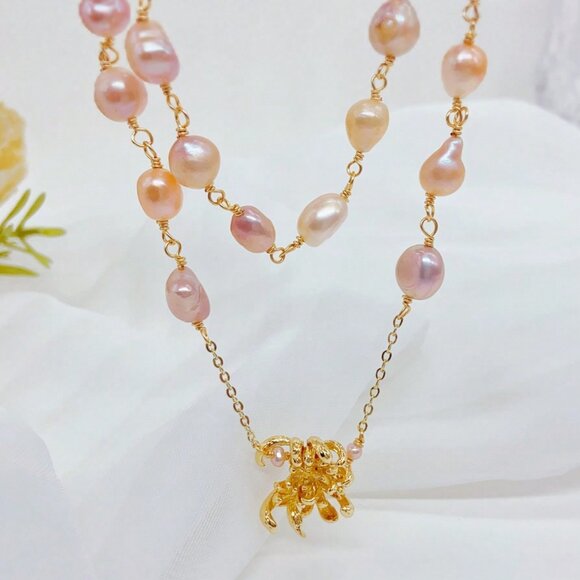 Multicolor Elegant Women's Faux Pearl Decor Necklace - Picture 12 of 13